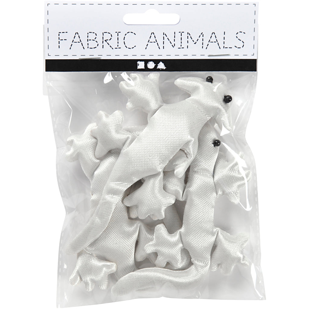 Fabric Creepy-Crawly, size 10-14 cm, white, 3 pc/ 1 pack [HOB-495003]