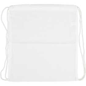 Drawstring Bag, size 37x41 cm, 130 g, white, 1 pc [HOB-498800]