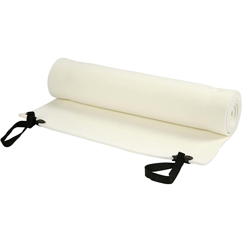 Roll Mat, L: 180 cm, W: 50 cm, thickness 6 mm, white, 1 pc [HOB-49884]