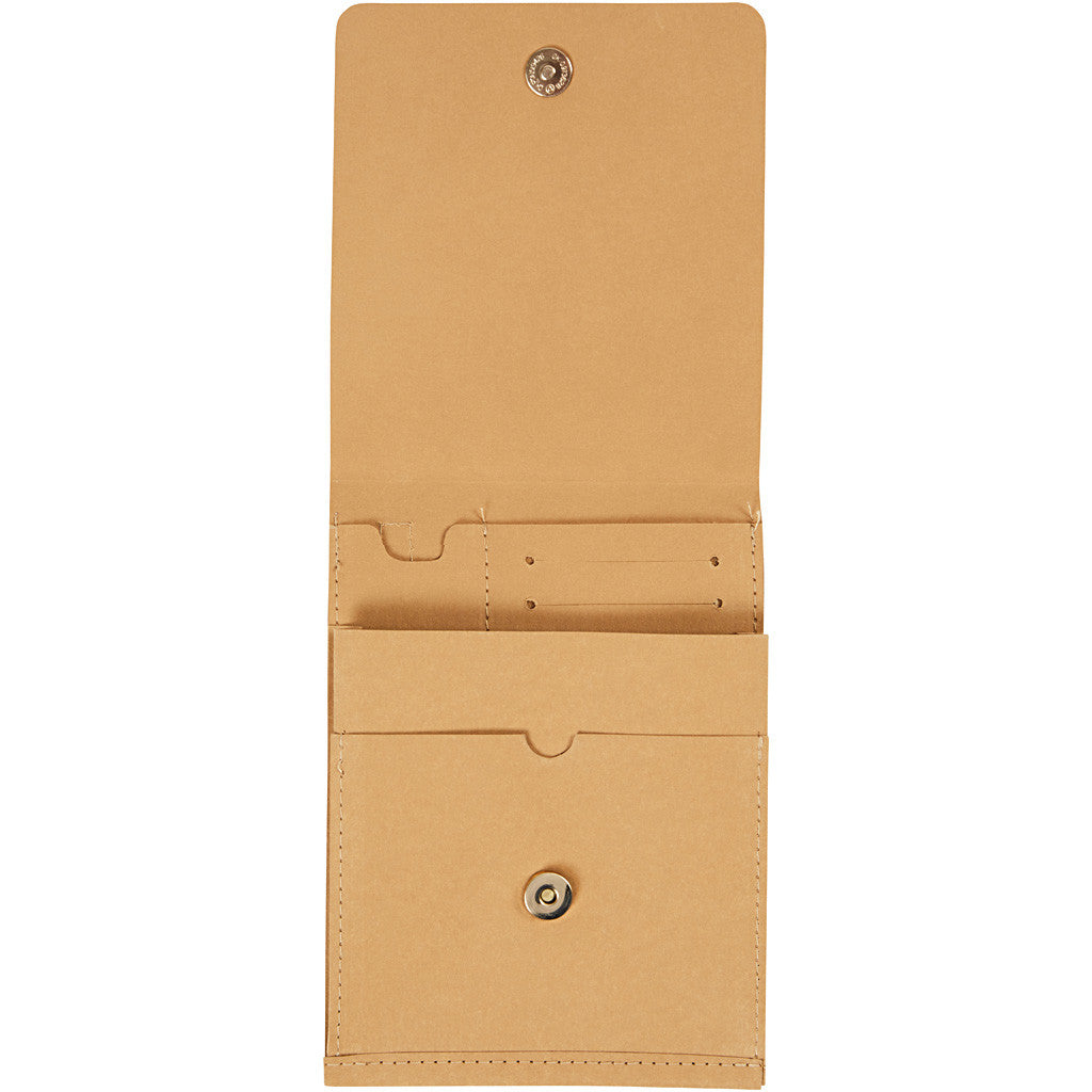 Faux Leather Shoulder Bag, H: 18 cm, L: 13 cm, 350 g, light brown, 1 pc [HOB-49892]