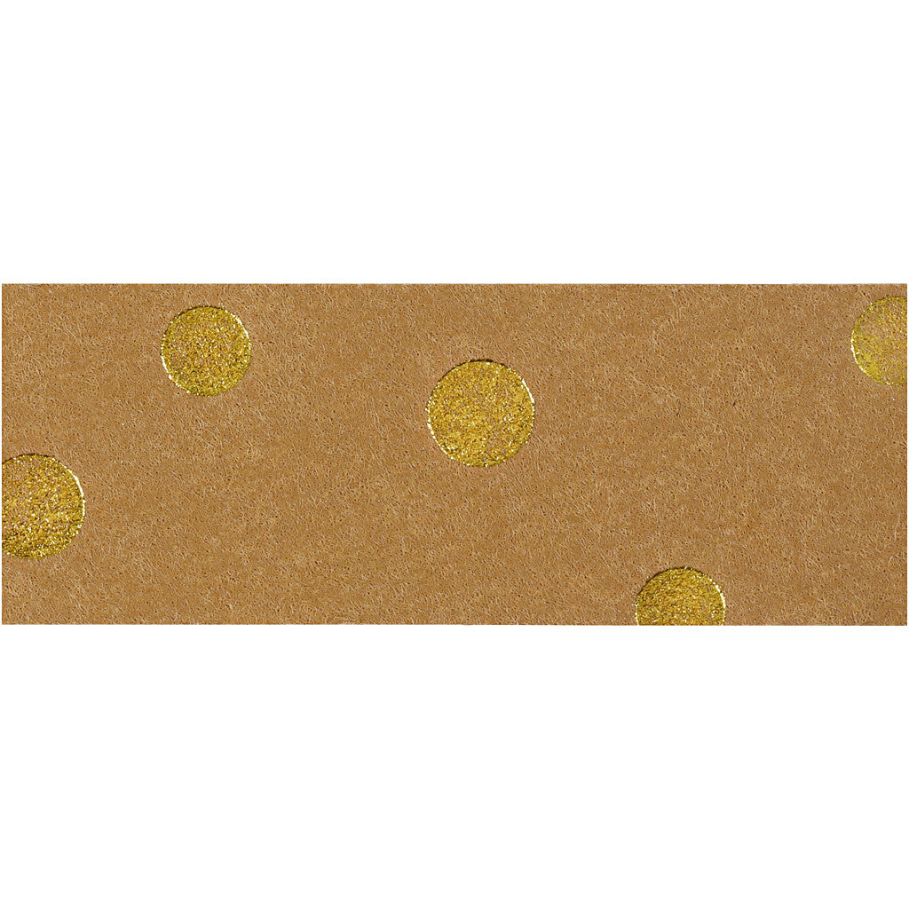 Weaving strips, W: 15 mm, thickness 0,55 mm, light brown, 9.50 m/ 1 roll [HOB-498956]