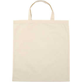 Tote Bag, size 38x42 cm, 145 g, light natural, 5 pc/ 1 pack [HOB-49905]