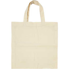 Tote Bag, size 27,5x30 cm, 135 g, light natural, 5 pc/ 1 pack [HOB-49925]
