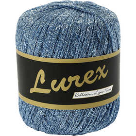 Lurex Yarn, L: 160 M, light blue, 25 g/ 1 ball [HOB-421473]