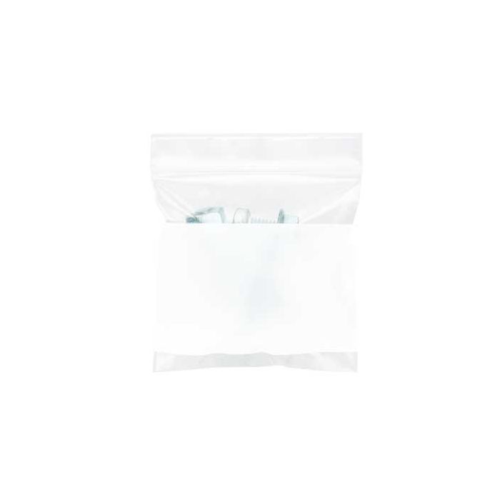 Grip Seal Bags with Write-on-Panel 10x10cm PE 100 micron (100 pieces) [4WE44]