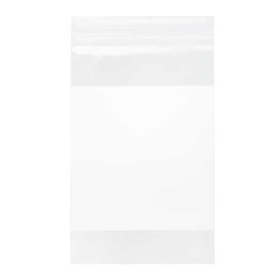 Grip Seal Bags with Write-on-Panel 12.5x20.5cm PE 100 micron (100 pieces) [4WE58]