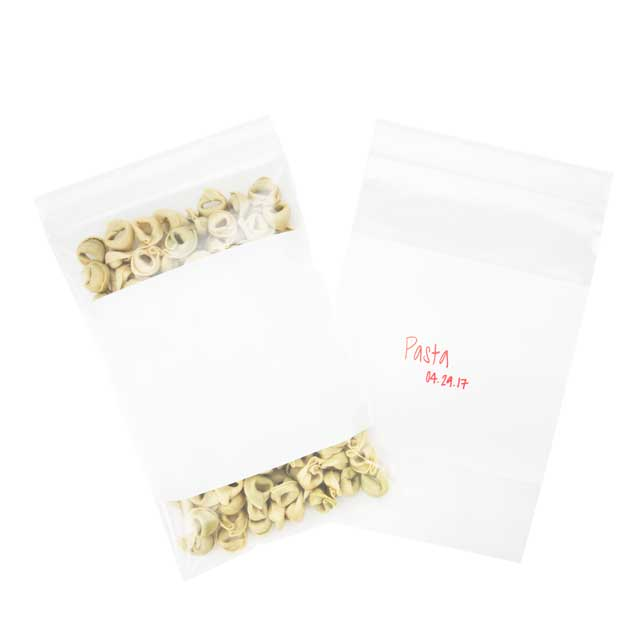 Grip Seal Bags with Write-on-Panel 15x23cm PE 100 micron (100 pieces) [4WE69]