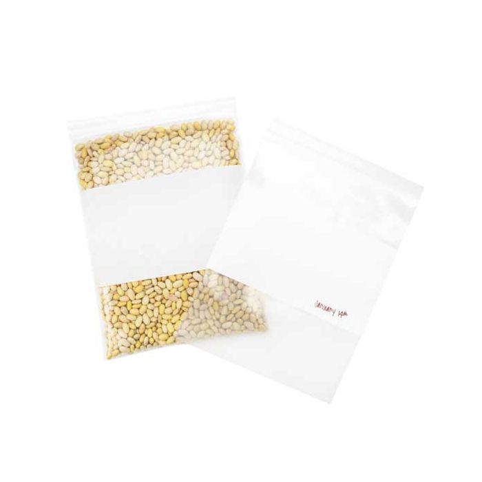 Grip Seal Bags with Write-on-Panel 23x30.5cm PE 100 micron (100 pieces) [4WE912]