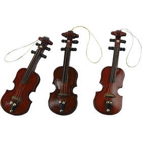 Violins, L: 8 cm, 12 pc/ 1 pack [HOB-50008]