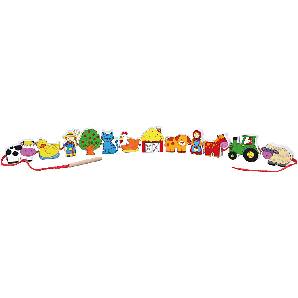 VIGA Figures on a Cord, 13 parts