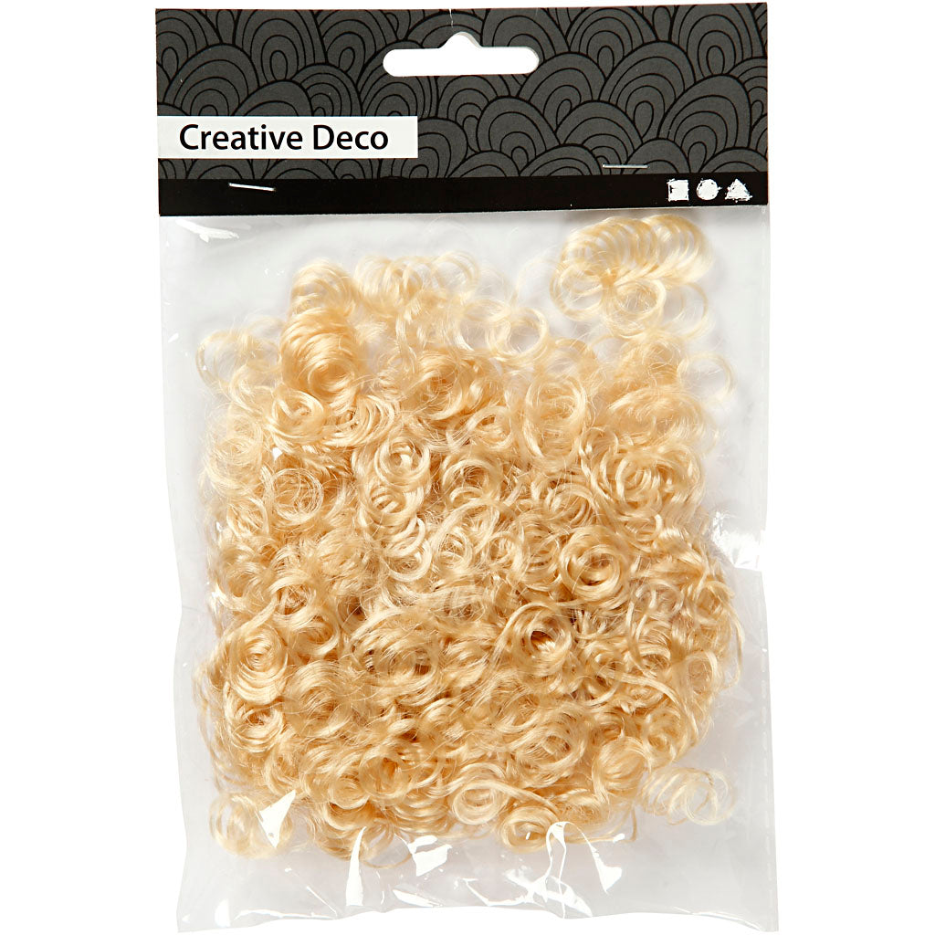 Curly Hair, light brown, 15 g/ 1 pack [HOB-50052]