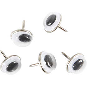 Wiggly Eyes, dia. 10 mm, 25 pc/ 1 pack [HOB-50103]