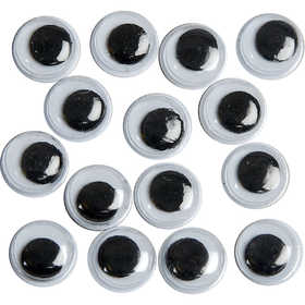 Wiggly Eyes, not sticky, dia. 8 mm, 1000 pc/ 1 pack [HOB-501081]