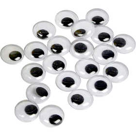 Wiggly Eyes, not sticky, dia. 14 mm, 1000 pc/ 1 pack [HOB-501141]