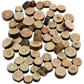 Wood Mix, dia. 10-15 mm, thickness 5 mm, 230 g/ 1 pack [HOB-502150]