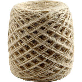 Natural Hemp, thickness 1-2 mm, natural, 150 m/ 1 roll [HOB-503239]