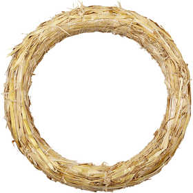 Straw Wreath, dia. 27 cm, thickness 3 cm, 1 pc [HOB-503810]