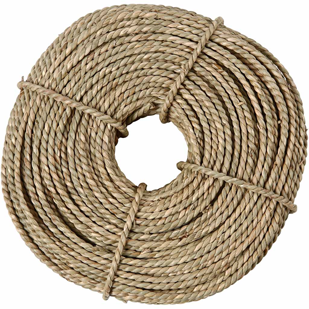 Sea grass, thickness 2,8-3 mm, ca. 110 m, beige, 500 g/ 1 bundle [HOB-50388]