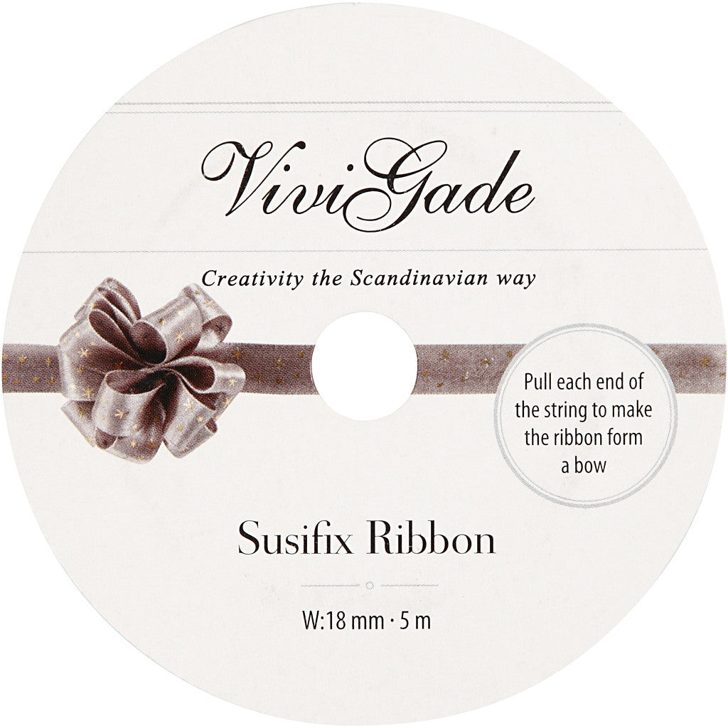 Susifix Ribbon, W: 18 mm, grey, 5 m/ 1 roll [HOB-50448]