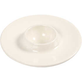 Ceramic Egg Cup, dia. 10,3 cm, hole size 3,9 cm, white, 12 pc/ 1 pack [HOB-50549]