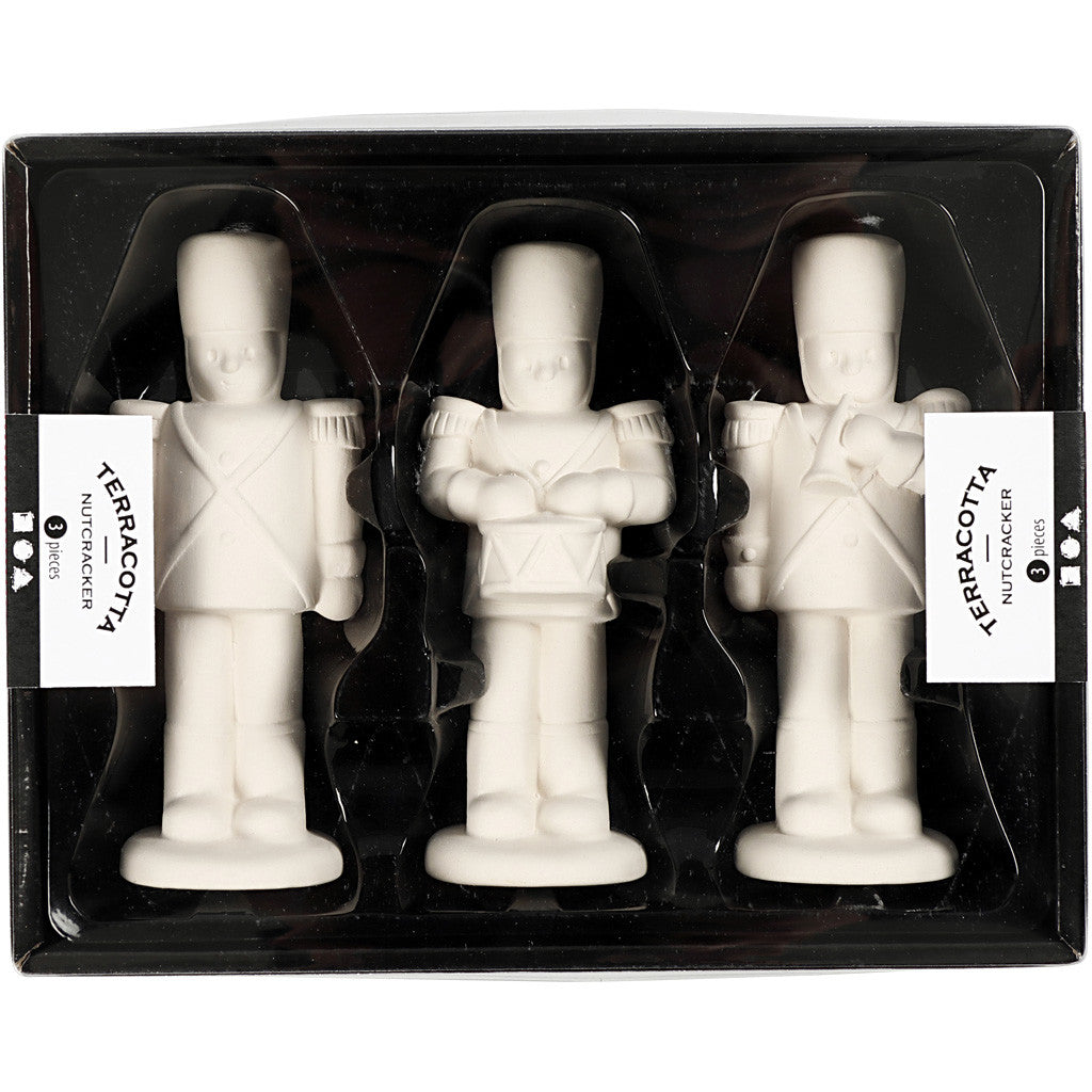 Nutcracker, H: 14 cm, white, 3 pc/ 1 pack [HOB-50576]
