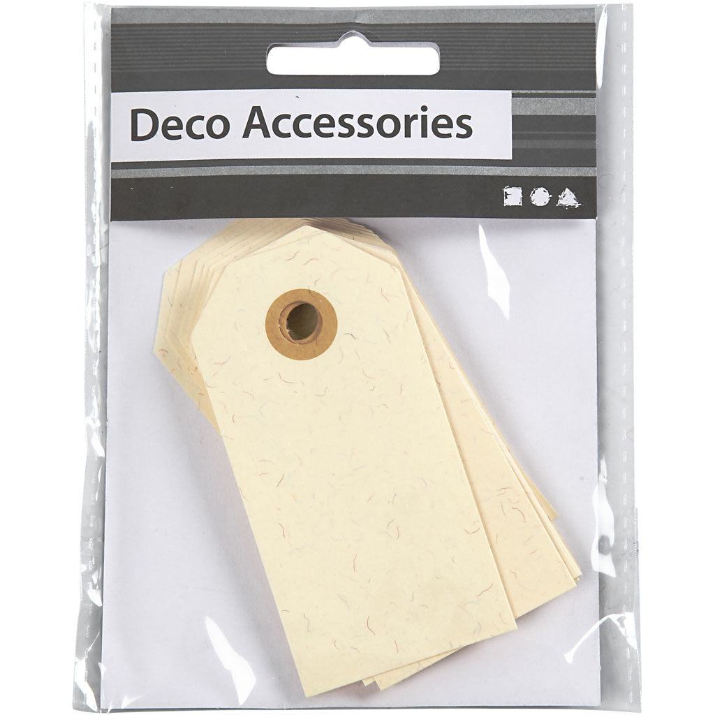 Manila Tags, size 4x8 cm, 250 g, cream, 1000 pc/ 1 pack [HOB-510041]