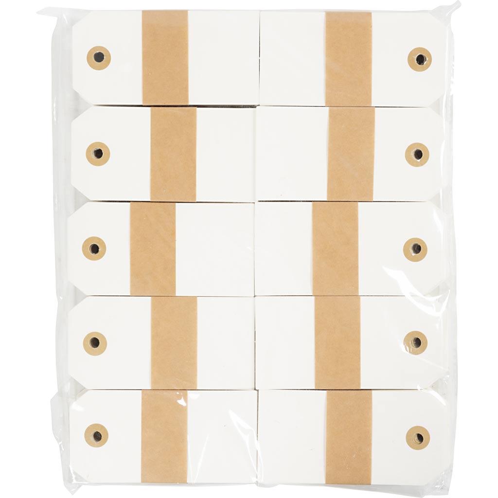 Manila Tags, size 5x10 cm, 250 g, cream, 1000 pc