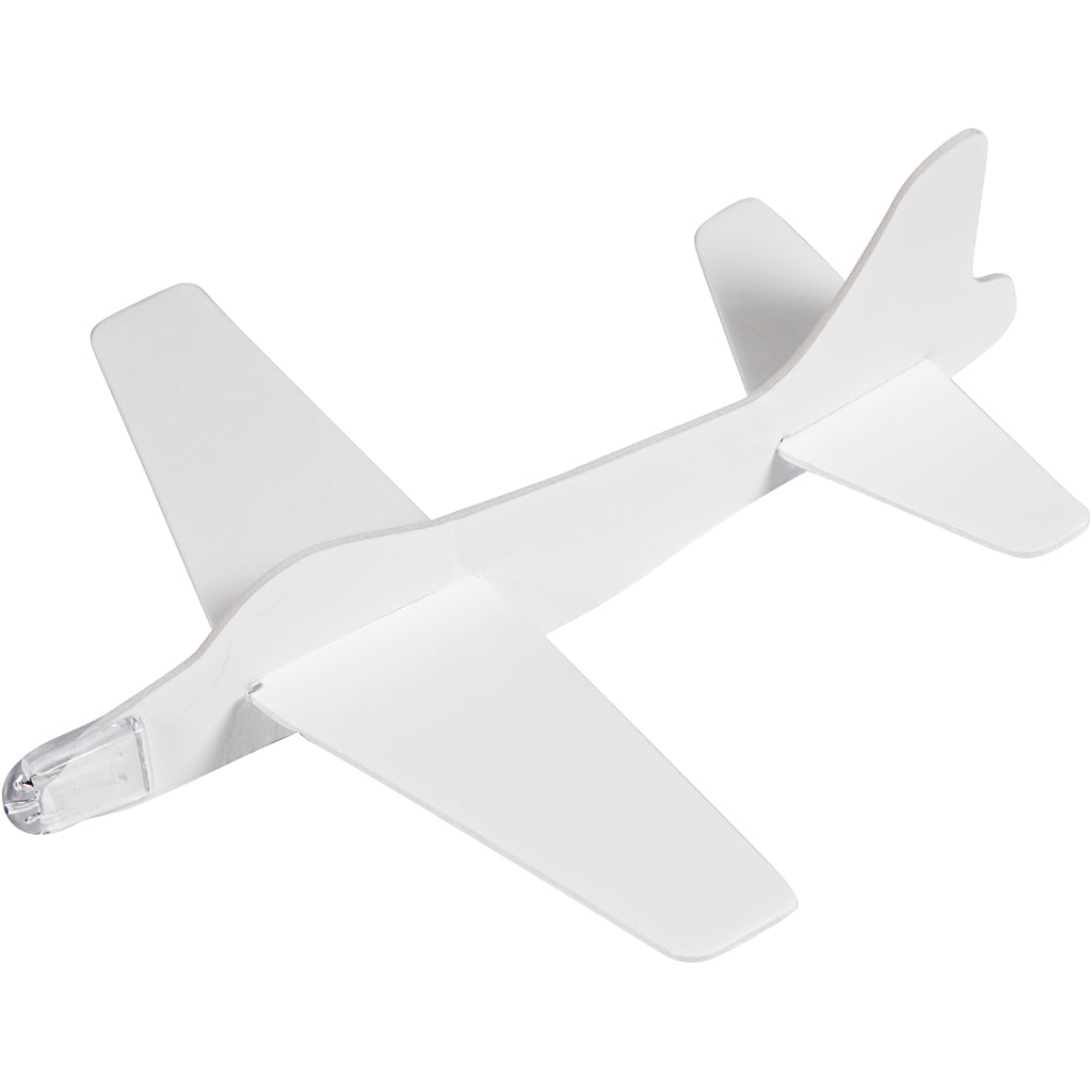 Airplanes, L: 19 cm, W: 17,5 cm, white, 2 pc/ 1 pack [HOB-51232]
