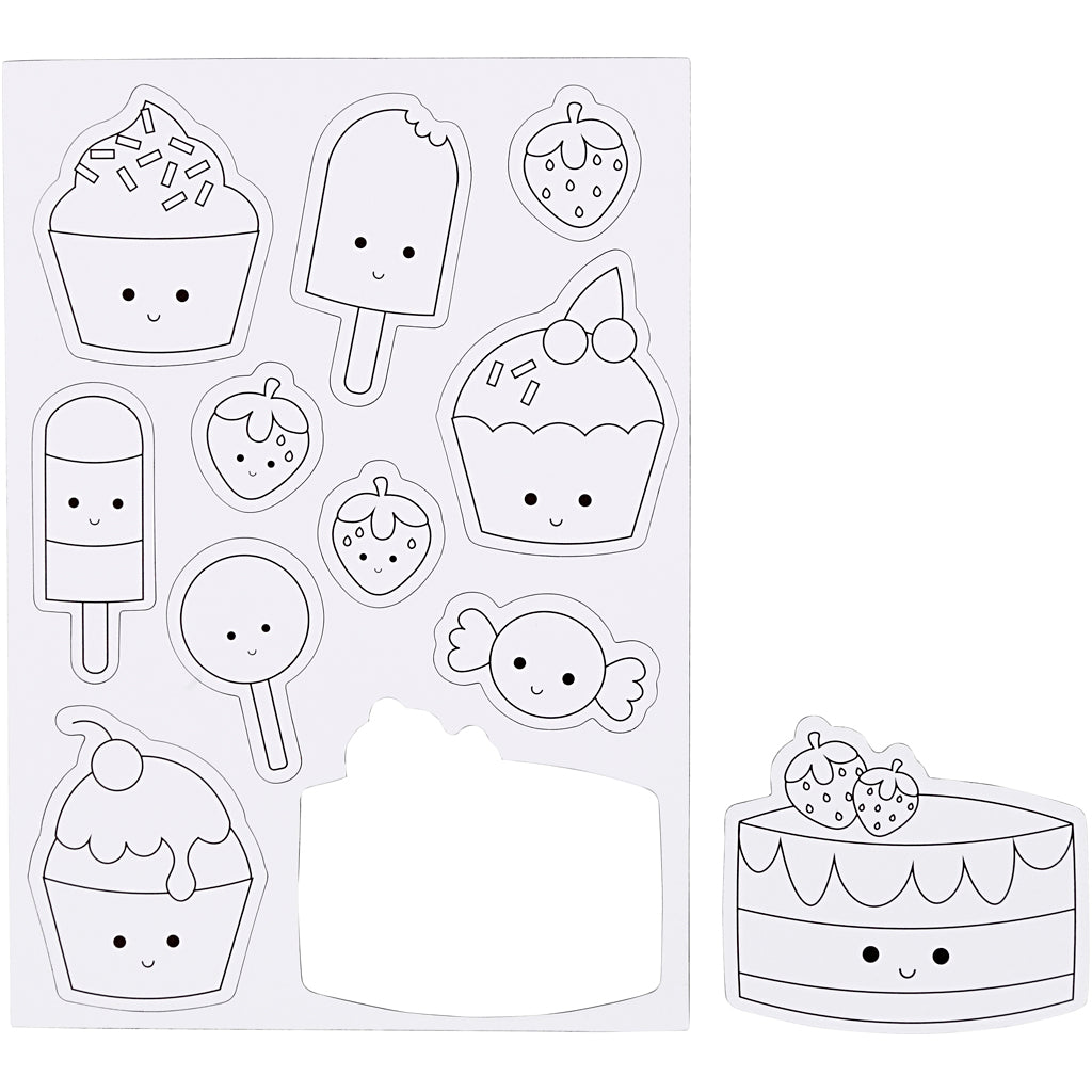 Magnets, Gourmandises, size 14,85x21 cm, 1 sheet