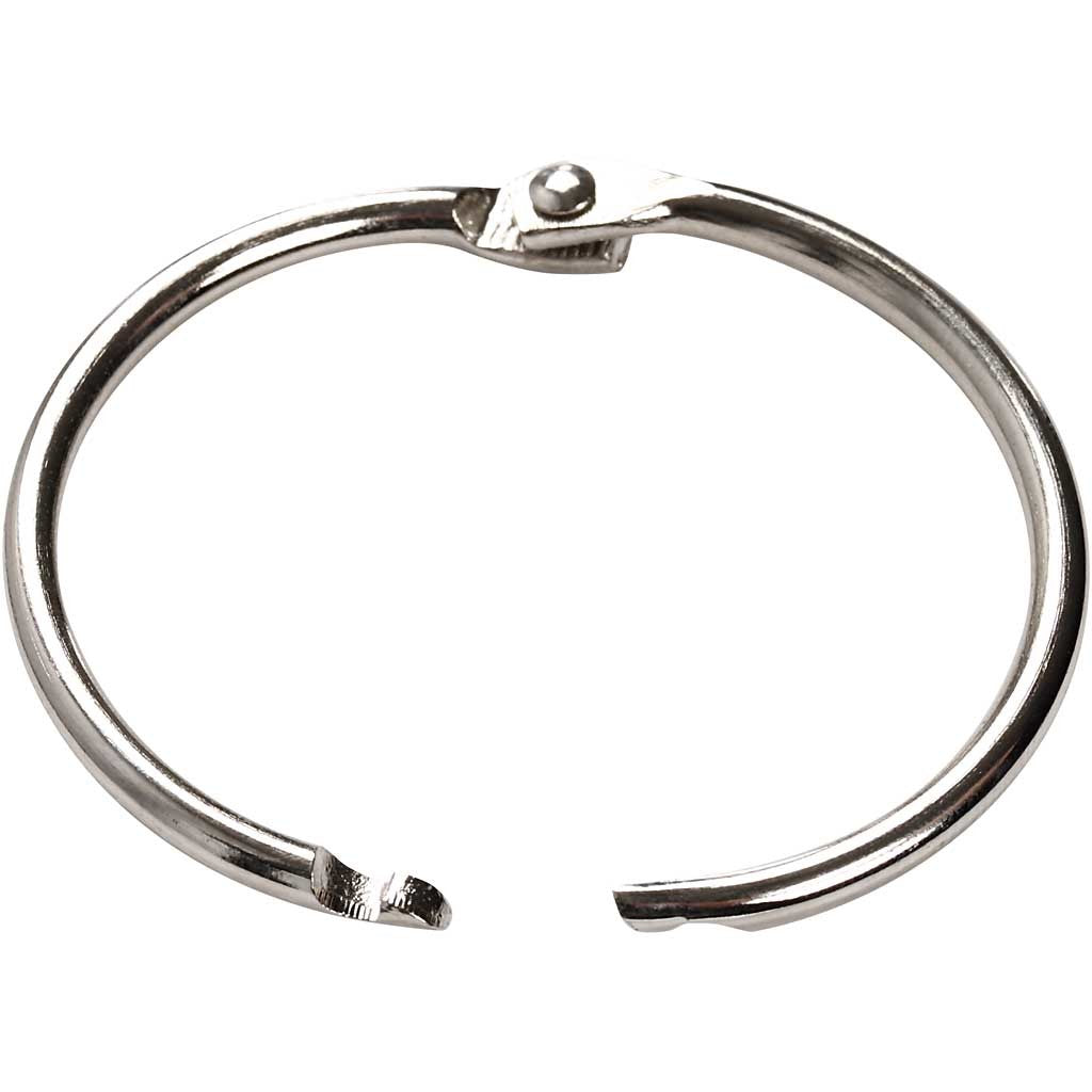Book Ring, dia. 38 mm, thickness 3 mm, 8 pc/ 1 pack [HOB-51243]