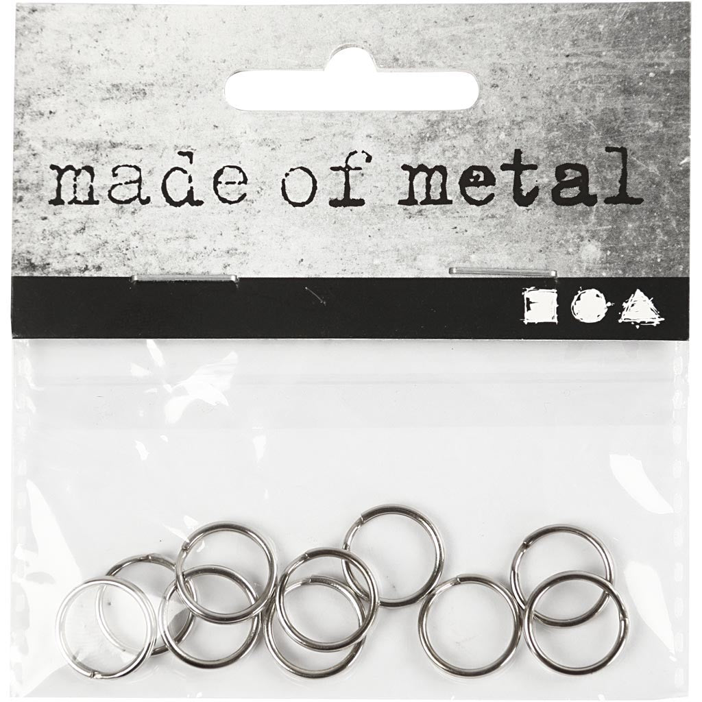 Key rings, dia. 12 mm, 10 pc/ 1 pack [HOB-512440]