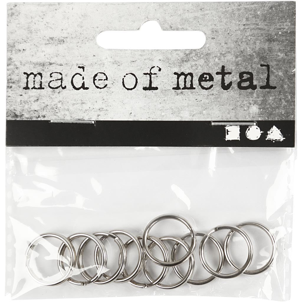 Key rings, dia. 15 mm, 10 pc/ 1 pack [HOB-512450]