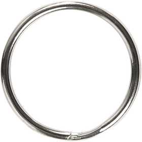 Key rings, dia. 25 mm, 8 pc/ 1 pack [HOB-512751]