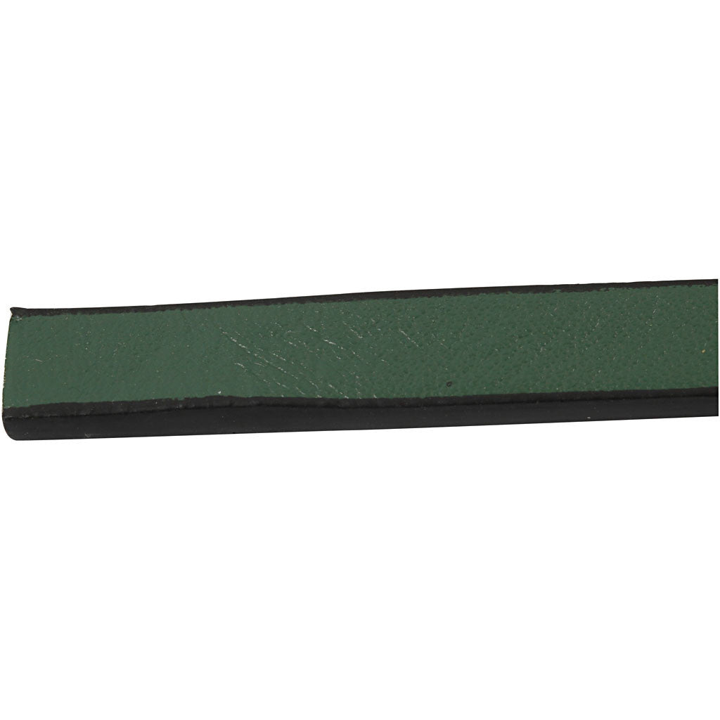 Faux Leather Belt, W: 10 mm, thickness 3 mm, green, 1 m/ 1 pack [HOB-51489]