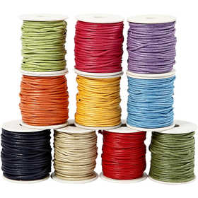 Cotton Cord, thickness 2 mm, bold colours, 10x25 m/ 1 pack [HOB-51545]