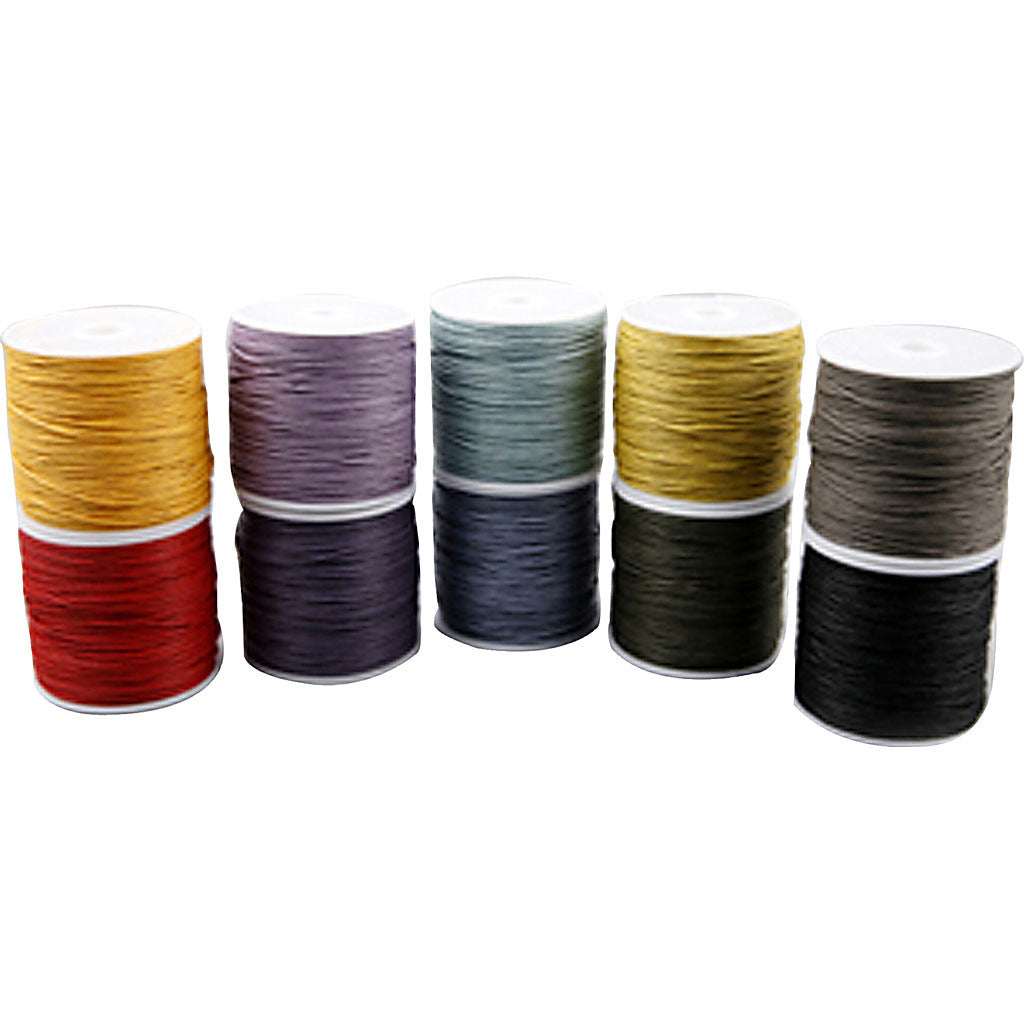 Cotton Cord, thickness 2 mm, bold colours, 10x25 m/ 1 pack [HOB-51545]