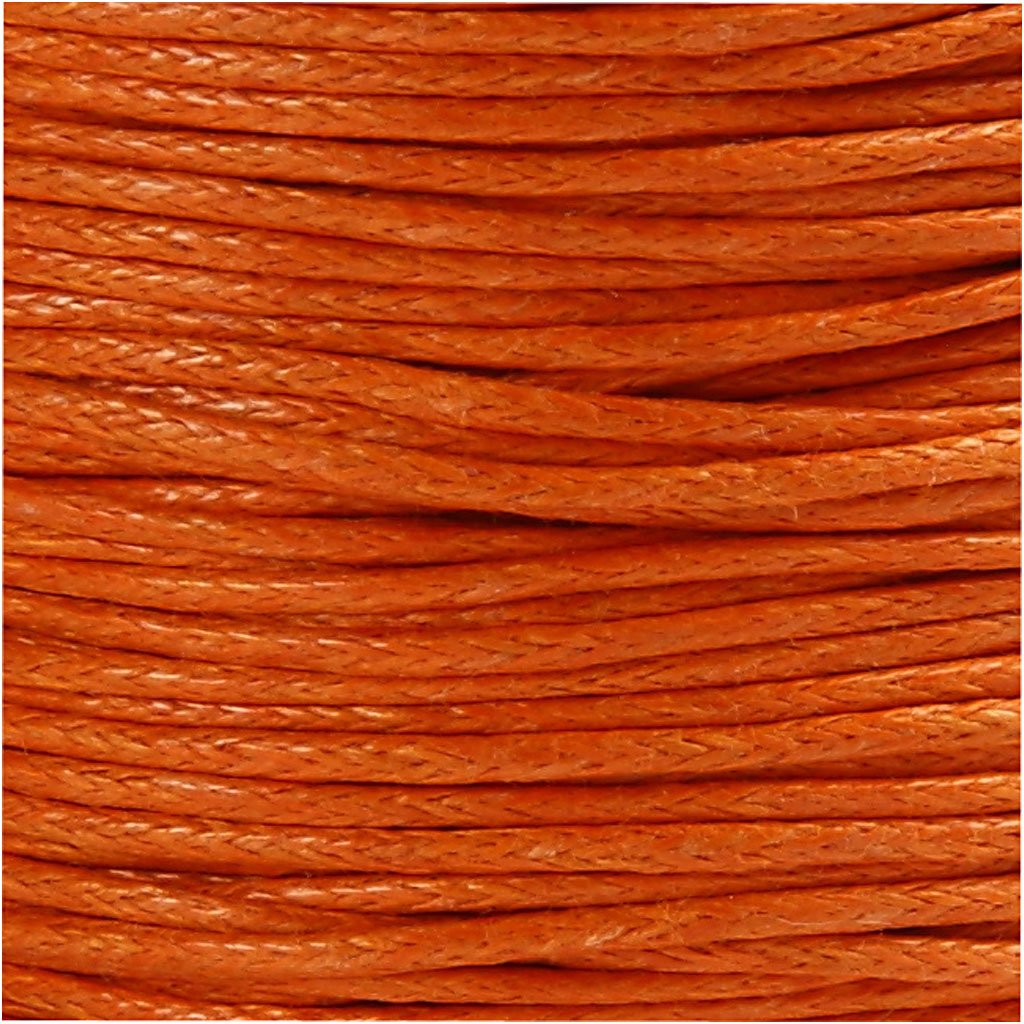 Cotton Cord, thickness 1 mm, orange, 40 m/ 1 roll [HOB-51570]