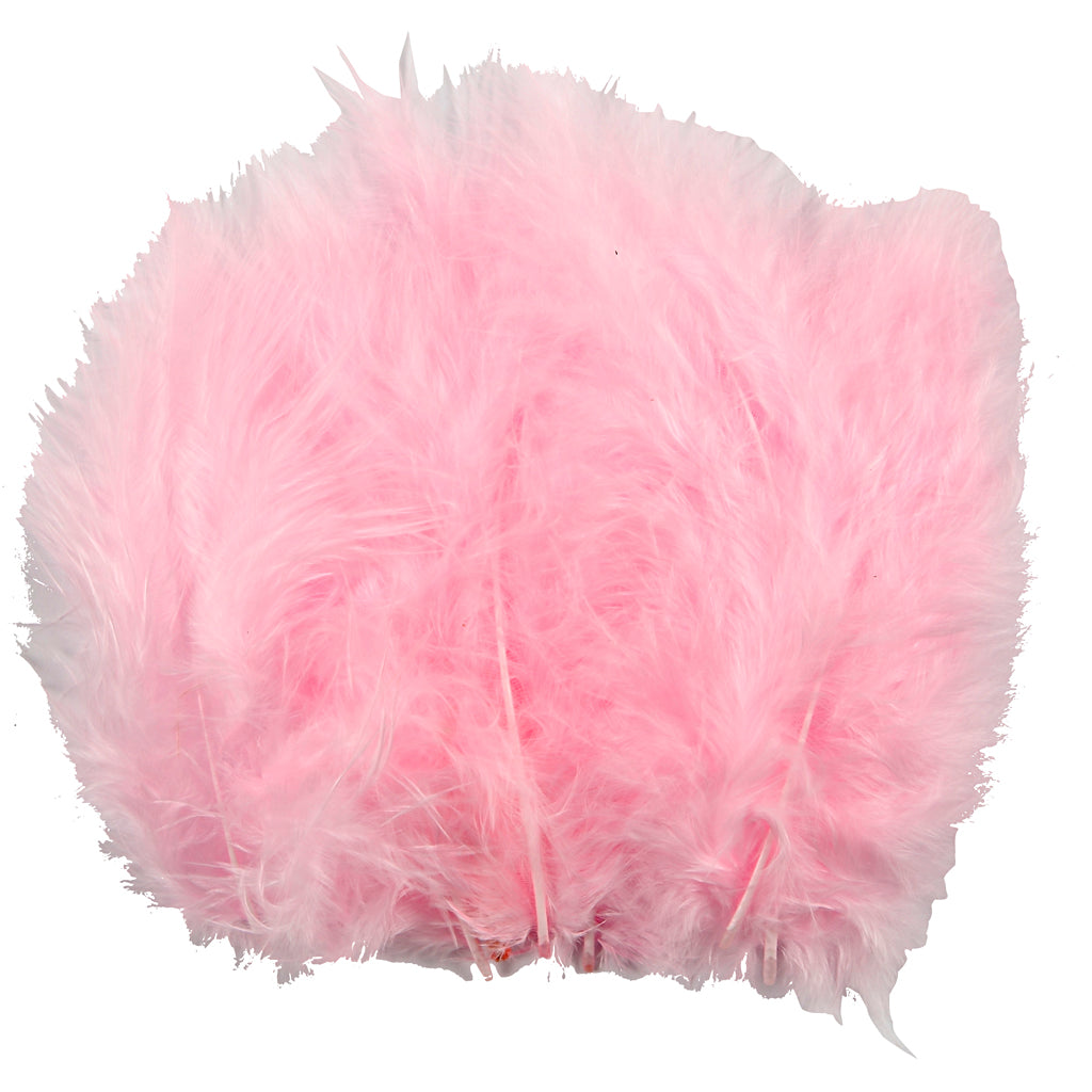 Down, size 5-12 cm, light red, 15 pc