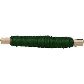 Florist Wire, thickness 0,5 mm, green, 10x100 g, 10x50 m/ 1 pack [HOB-51726]