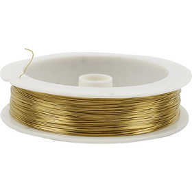 Brass Wire, thickness 0,3 mm, 70 m/ 1 roll [HOB-51734]