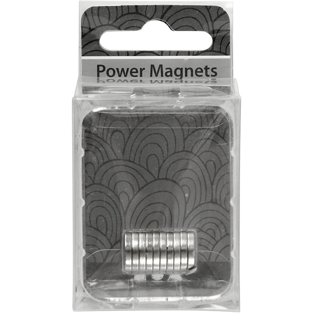 Power magnet ”NdFeB” , dia. 10 mm, thickness 2 mm, 10 pc/ 1 pack [HOB-517931]