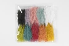 Artificial feathers, L: 15 cm, W: 8 cm, 100 pc/ 1 pack [HOB-518070]