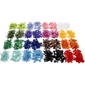 Mini Mosaic, size 5x5+10x10 mm, thickness 2 mm, 32x25 g/ 1 pack [HOB-51921]