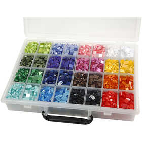 Mini Mosaic, size 5x5+10x10 mm, thickness 2 mm, 32x25 g/ 1 pack [HOB-51922]