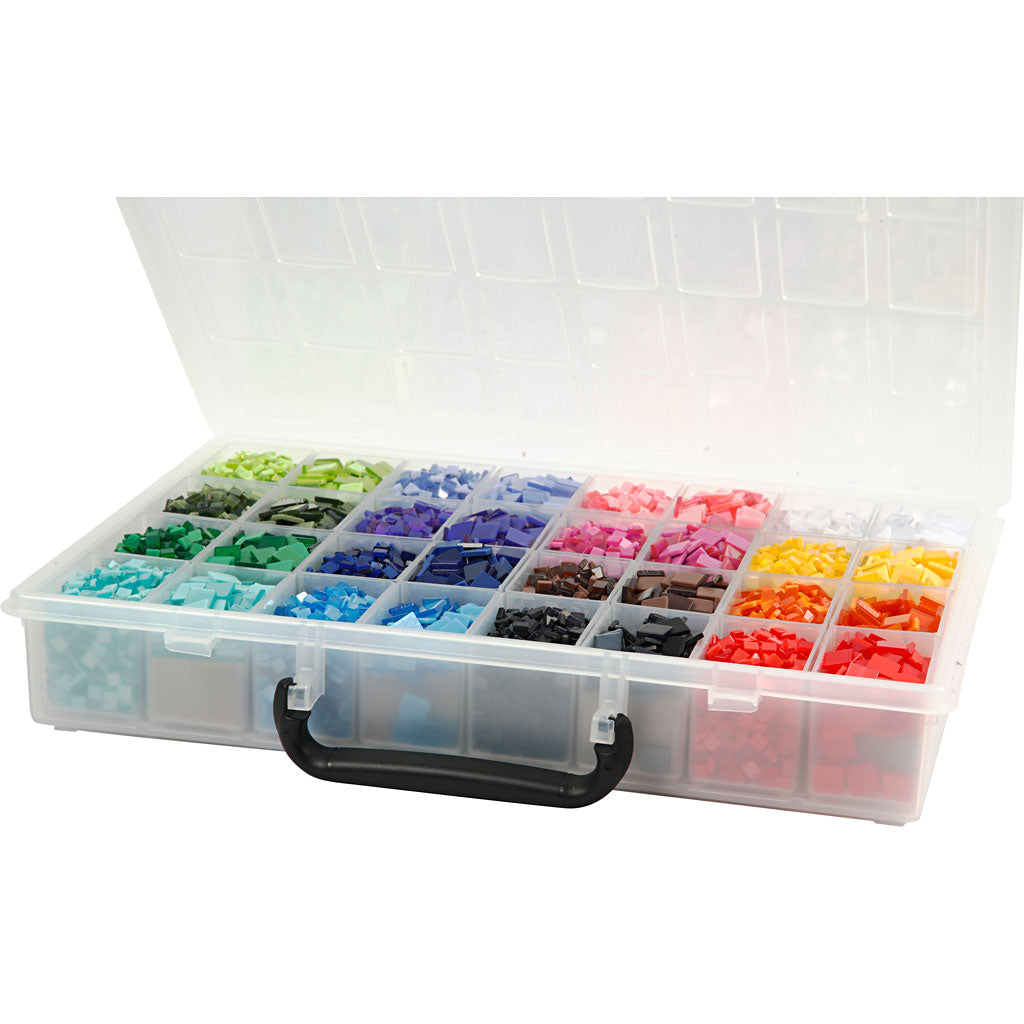 Mini Mosaic, size 5x5+10x10 mm, thickness 2 mm, 32x25 g/ 1 pack [HOB-51922]