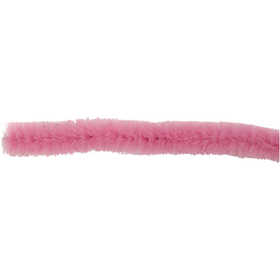 Chenille, L: 30 cm, thickness 6 mm, pink, 50 pc/ 1 pack [HOB-52089]