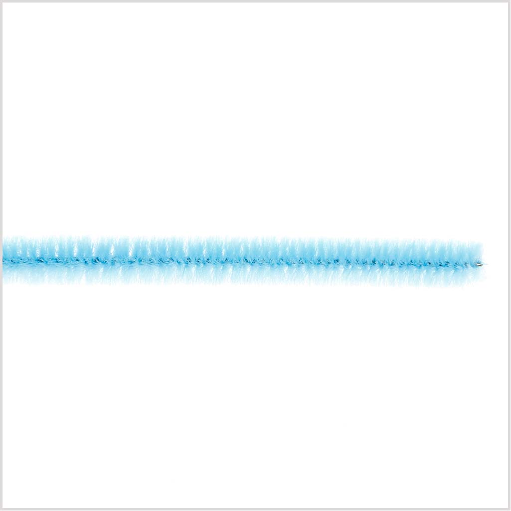 Chenille, L: 30 cm, thickness 6 mm, blue, 50 pc/ 1 pack [HOB-52093]