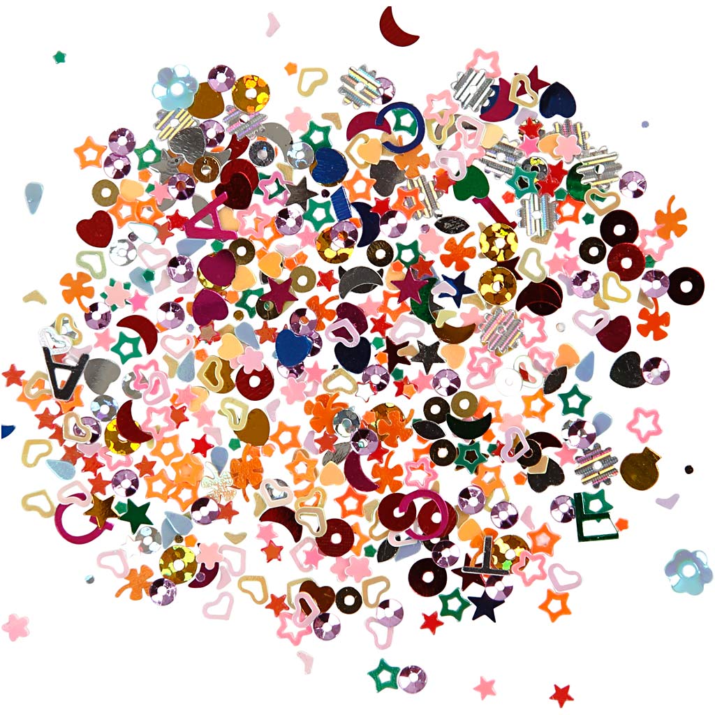 Sequin Sprinkle, size 2-5 mm, 170 g