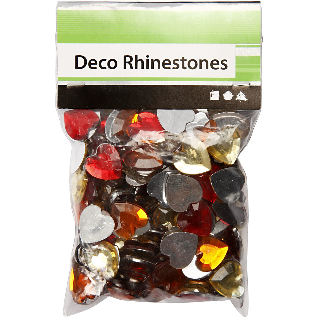 Rhinestones, size 6+10+14 mm, red harmony, 252 pc/ 1 pack [HOB-52186]