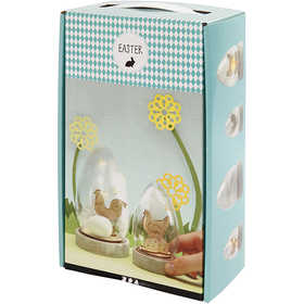 Bells with Inner Decorations, H: 12+15,5 cm, 2 pc/ 1 pack [HOB-52188]